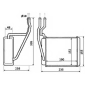 Радиатор отопления салона NRF 54231