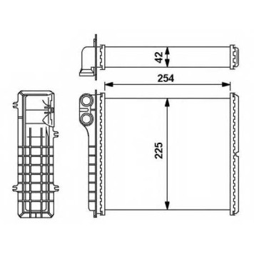 Радиатор отопления салона NRF 54239