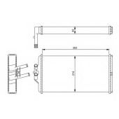 Радиатор отопления салона NRF 54241