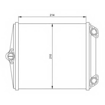 Радиатор отопления салона NRF 54248