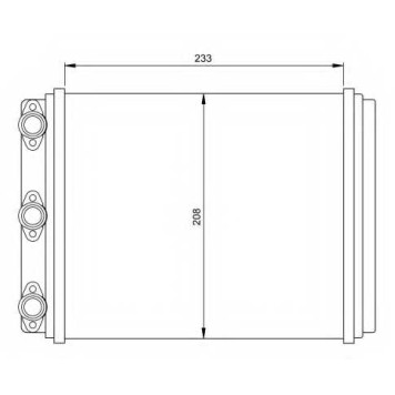 Радиатор отопления салона NRF 54249