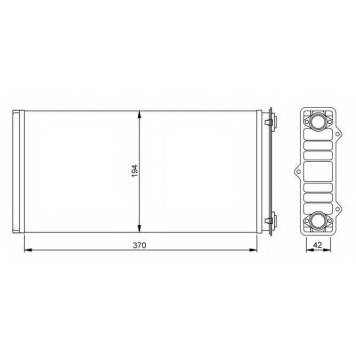 Радиатор отопления салона NRF 54254