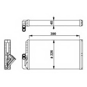 Радиатор отопления салона NRF 54256