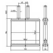 Радиатор отопления салона NRF 54269