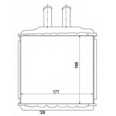 Радиатор отопления салона NRF 54270