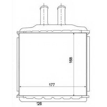 Радиатор отопления салона NRF 54270