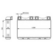 Радиатор отопления салона NRF 54283