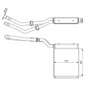 Радиатор отопления салона NRF 54303