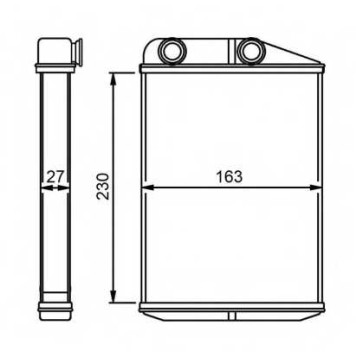 Радиатор отопления салона NRF 54309