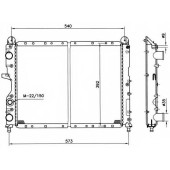 Радиатор охлаждения двигателя NRF 54501