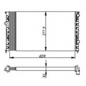 Радиатор охлаждения двигателя NRF 54693