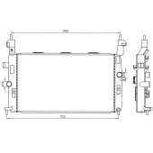 Радиатор охлаждения двигателя NRF 55317