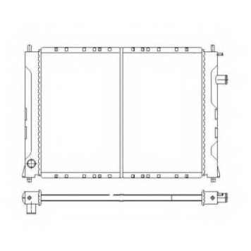 Радиатор охлаждения двигателя NRF 55326