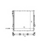 Радиатор охлаждения двигателя NRF 55329