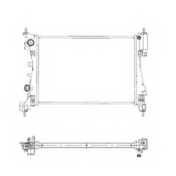 Радиатор охлаждения двигателя NRF 55341