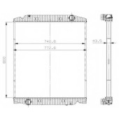 Радиатор охлаждения двигателя NRF 559567