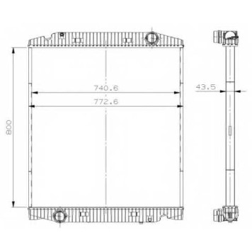 Радиатор охлаждения двигателя NRF 559567