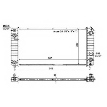 Радиатор охлаждения двигателя NRF 56011