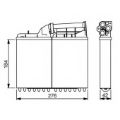 Радиатор отопления салона NRF 58053