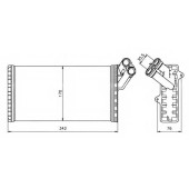 Радиатор отопления салона NRF 58066