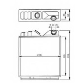 Радиатор отопления салона NRF 58146