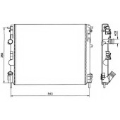 Радиатор охлаждения двигателя NRF 58148