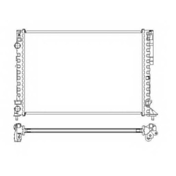 Радиатор охлаждения двигателя NRF 58242