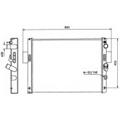 Радиатор охлаждения двигателя NRF 58243