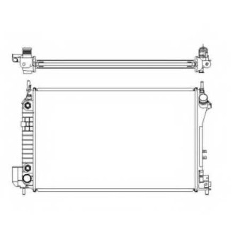 Радиатор охлаждения двигателя NRF 58294