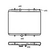 Радиатор охлаждения двигателя NRF 58312