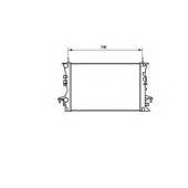 Радиатор охлаждения двигателя NRF 58318