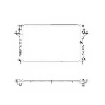Радиатор охлаждения двигателя NRF 58319