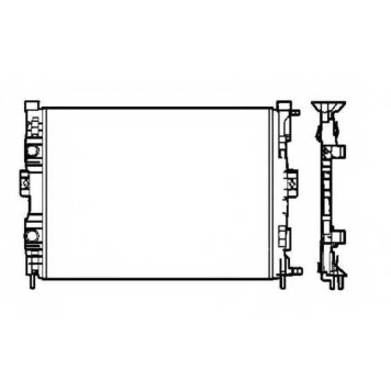 Радиатор охлаждения двигателя NRF 58328