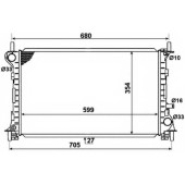 Радиатор охлаждения двигателя NRF 58375