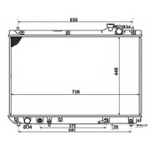 Радиатор охлаждения двигателя NRF 58378