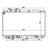Радиатор охлаждения двигателя NRF 58379