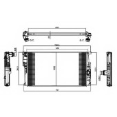 Радиатор охлаждения двигателя NRF 58412
