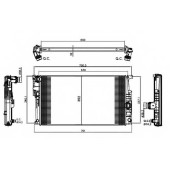 Радиатор охлаждения двигателя NRF 58413