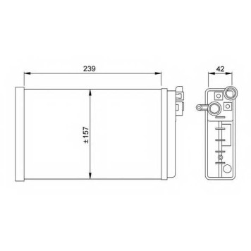 Радиатор отопления салона NRF 58640