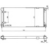 Радиатор охлаждения двигателя NRF 58712