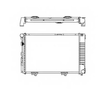 Радиатор охлаждения двигателя NRF 58719