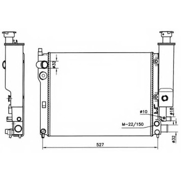 Радиатор охлаждения двигателя NRF 58776