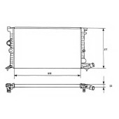 Радиатор охлаждения двигателя NRF 58946