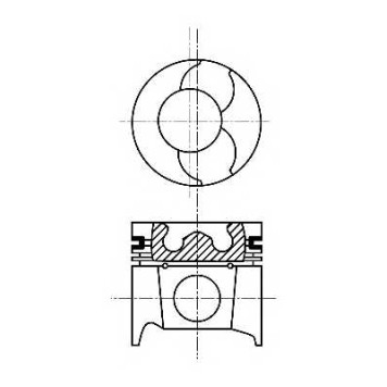 Поршень NURAL 87-101507-00