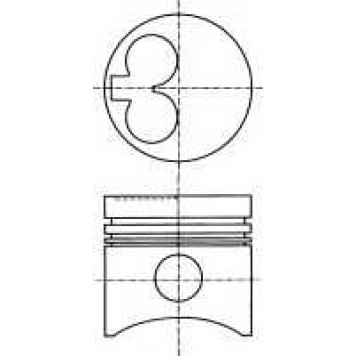 Поршень NURAL 87-109500-00