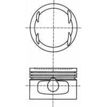 Поршень NURAL 87-116100-00