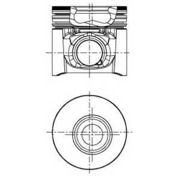 Поршень NURAL 87-122208-00