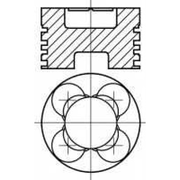 Поршень NURAL 87-176907-10