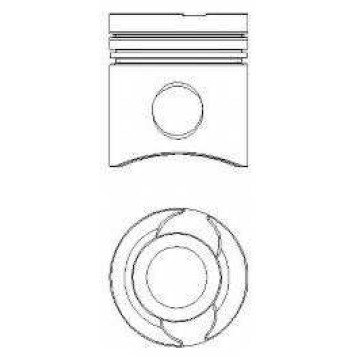 Поршень NURAL 87-283100-80