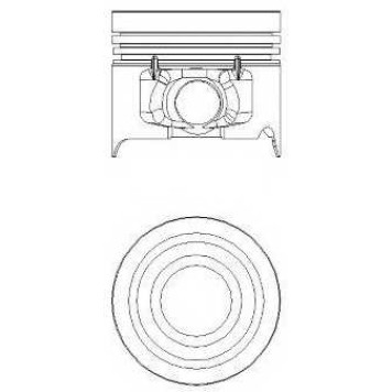 Поршень NURAL 87-335107-10